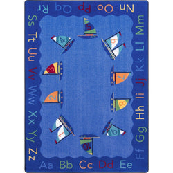 Smooth Sailing Kid Essentials Collection Area Rug for Classrooms and Schools Libraries by Joy Carpets