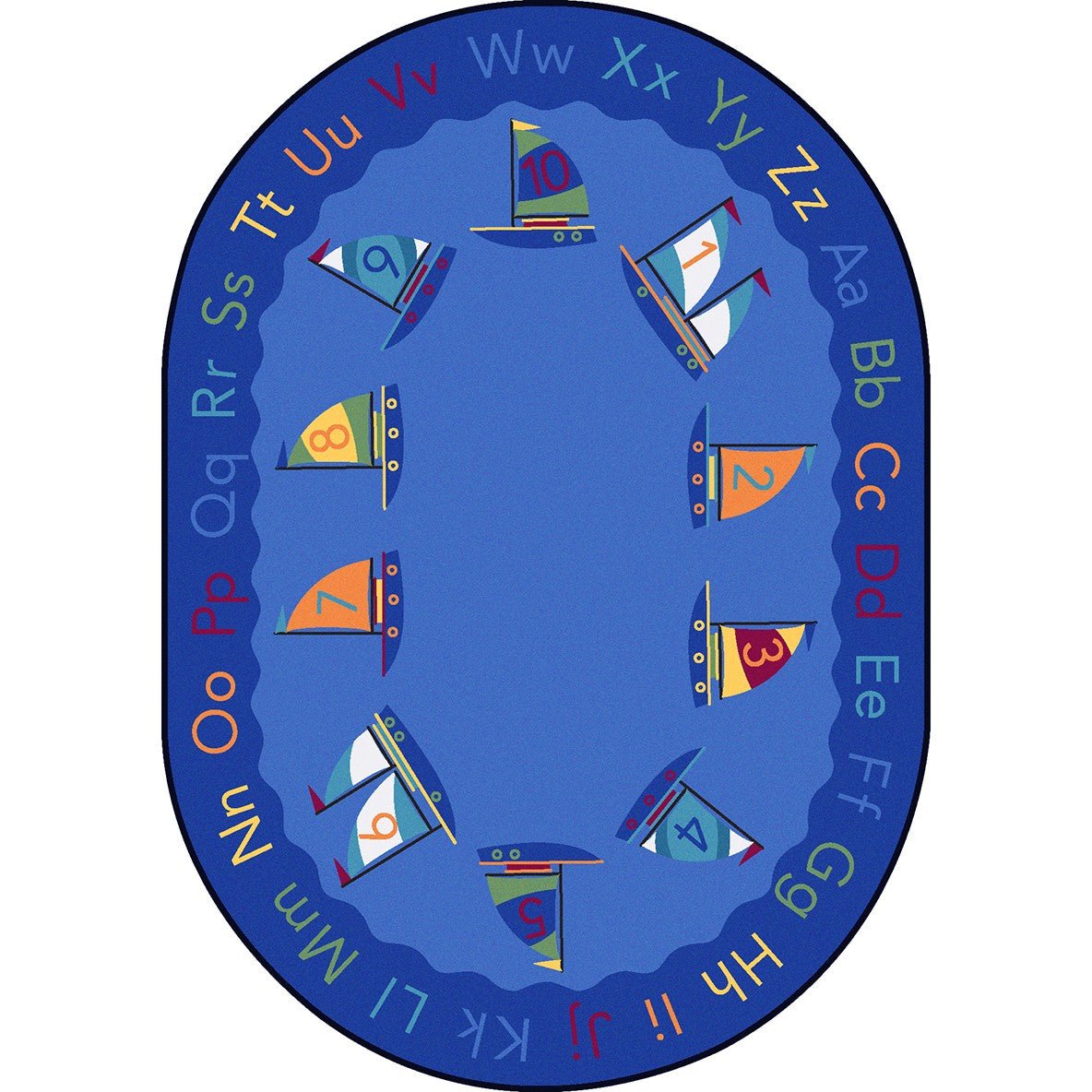 Smooth Sailing Kid Essentials Collection Area Rug for Classrooms and Schools Libraries by Joy Carpets - SchoolOutlet