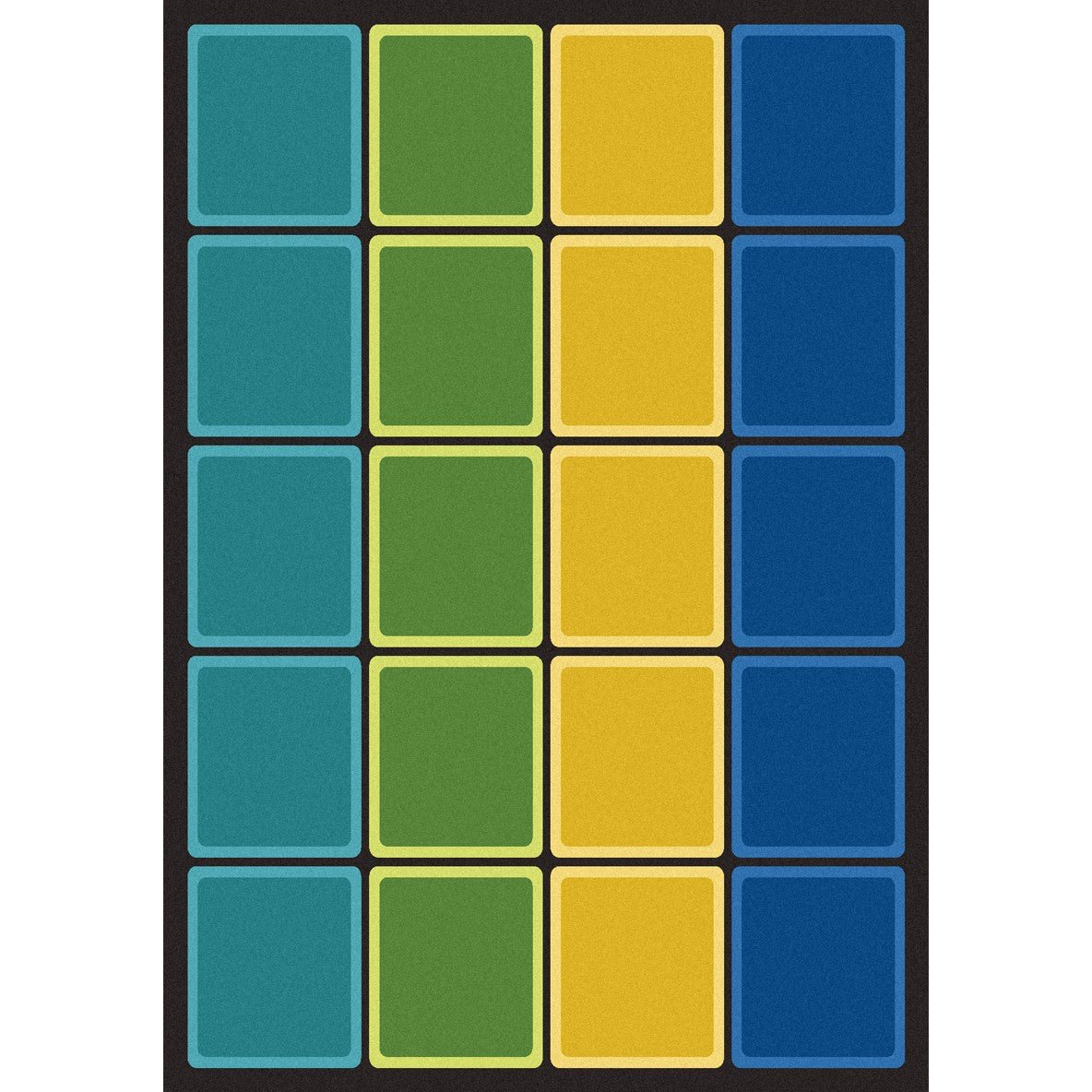 Blocks Abound Kid Essentials Collection Area Rug for Classrooms and Schools Libraries by Joy Carpets - SchoolOutlet