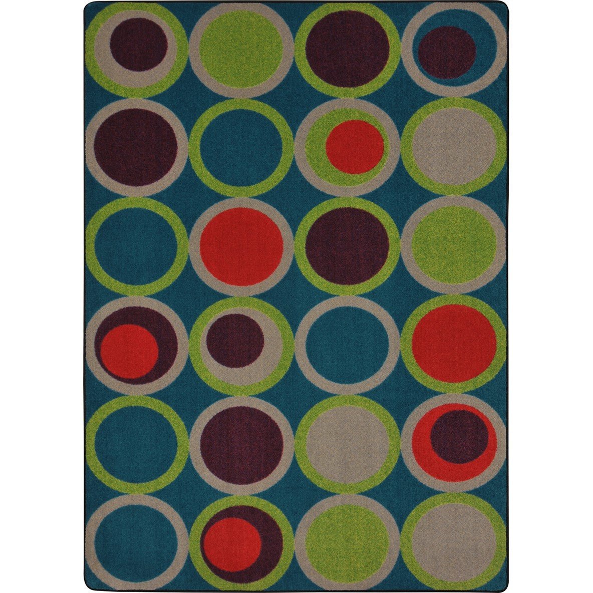 Circle Back Kid Essentials Collection Area Rug for Classrooms and Schools Libraries by Joy Carpets - SchoolOutlet