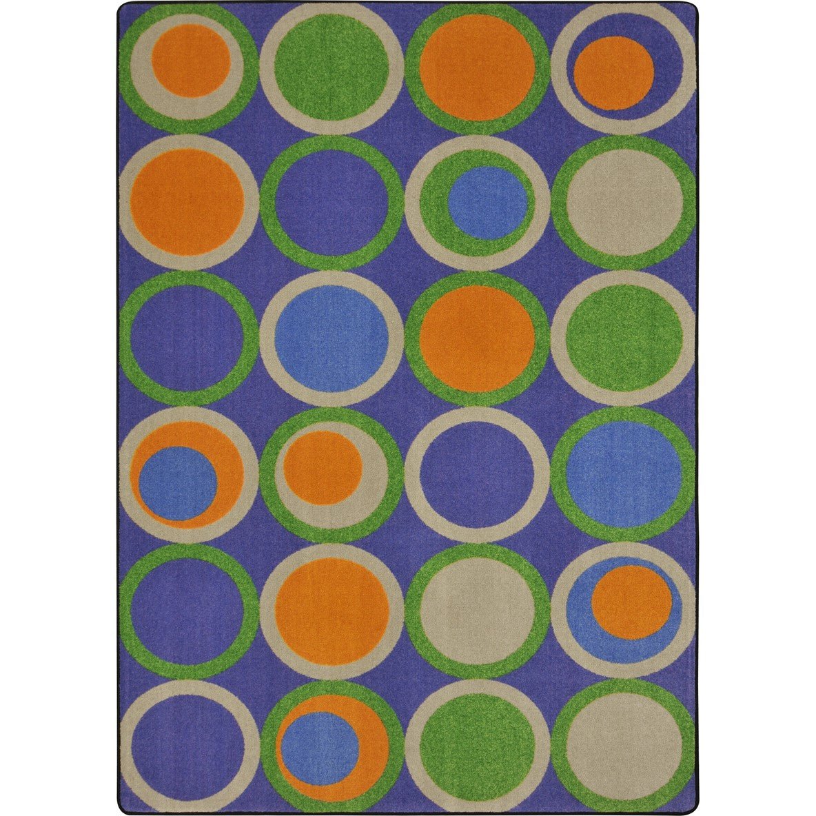 Circle Back Kid Essentials Collection Area Rug for Classrooms and Schools Libraries by Joy Carpets - SchoolOutlet