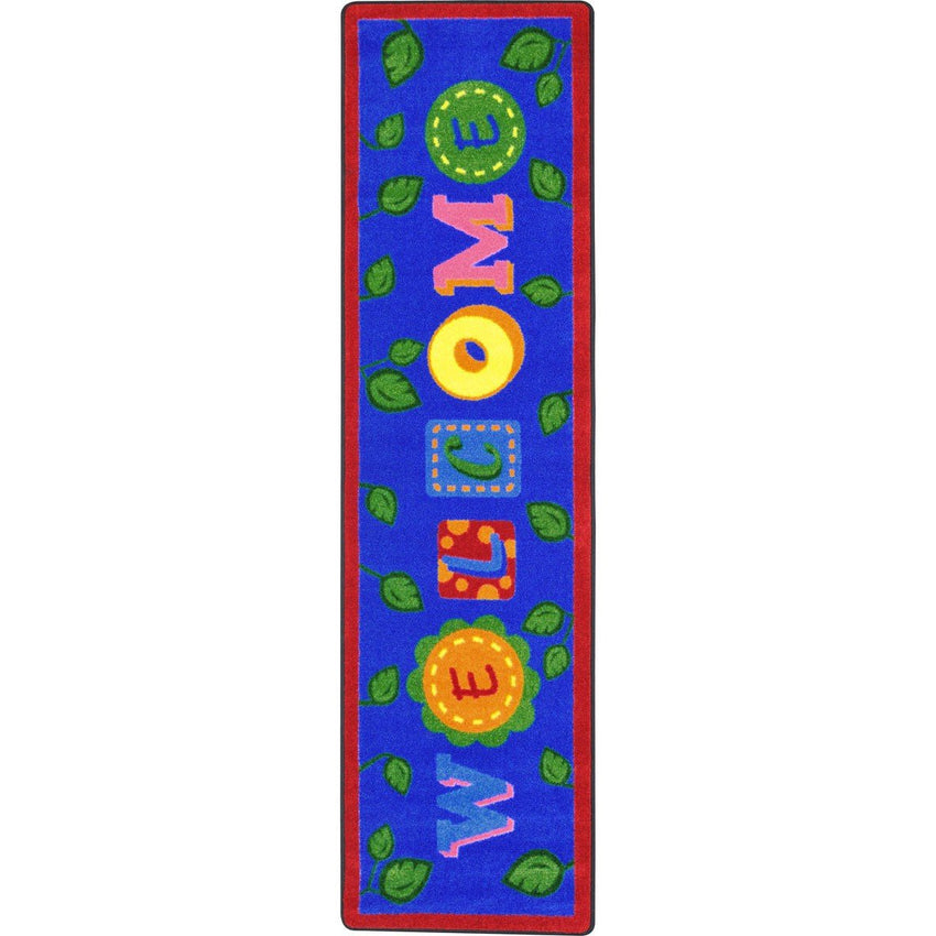 Alphabet Leaves Kid Essentials Collection Area Rug for Classrooms and Schools Libraries by Joy Carpets - SchoolOutlet