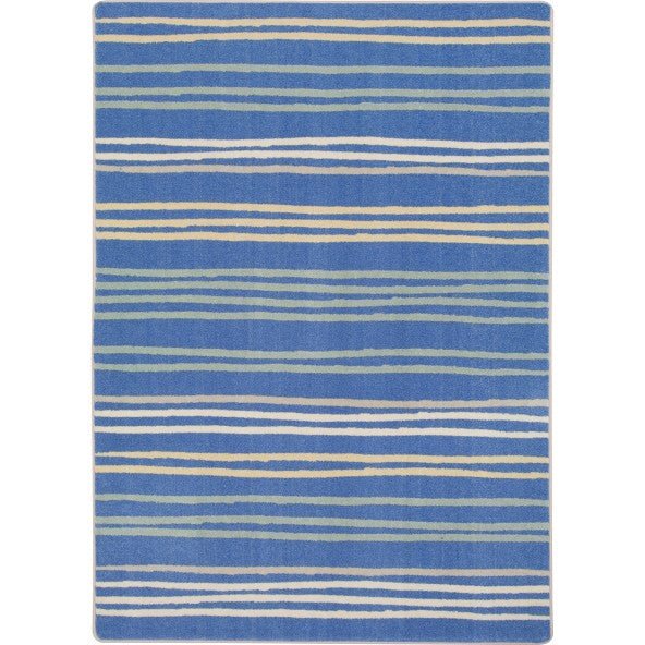 All Lined Up Kid Essentials Collection Area Rug for Classrooms and Schools Libraries by Joy Carpets - SchoolOutlet