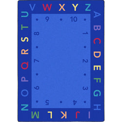 Lively Letters Kid Essentials Collection Area Rug for Classrooms and Schools Libraries by Joy Carpets