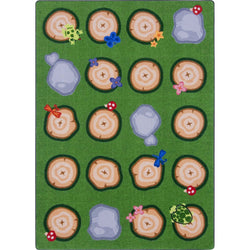Stumped Kid Essentials Collection Area Rug for Classrooms and Schools Libraries by Joy Carpets