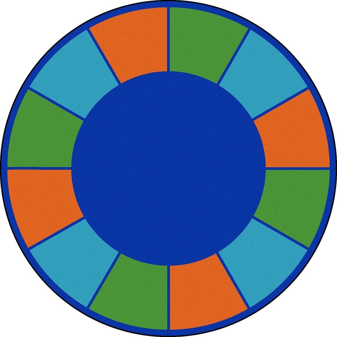 Squares to Spare Kid Essentials Collection Area Rug for Classrooms and Schools Libraries by Joy Carpets - SchoolOutlet