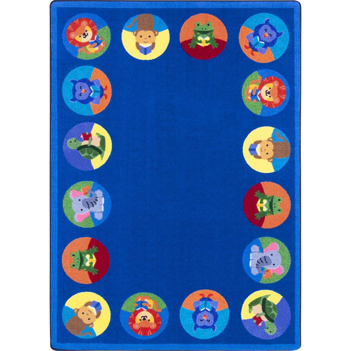 Animal Readers Kid Essentials Collection Area Rug for Classrooms and Schools Libraries by Joy Carpets - SchoolOutlet