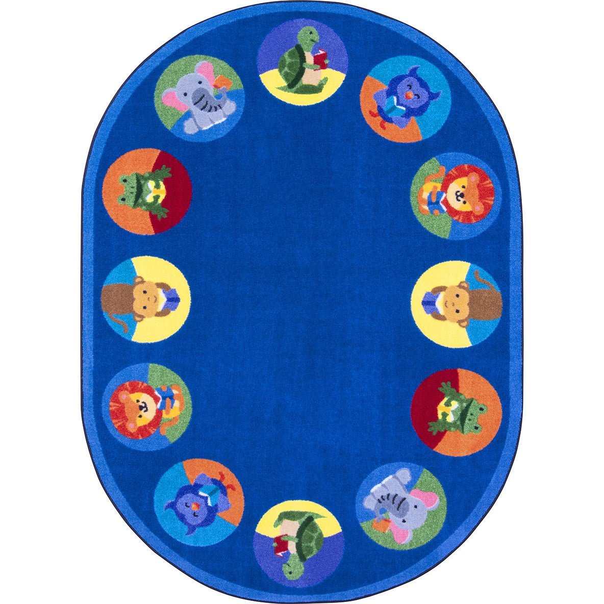 Animal Readers Kid Essentials Collection Area Rug for Classrooms and Schools Libraries by Joy Carpets - SchoolOutlet