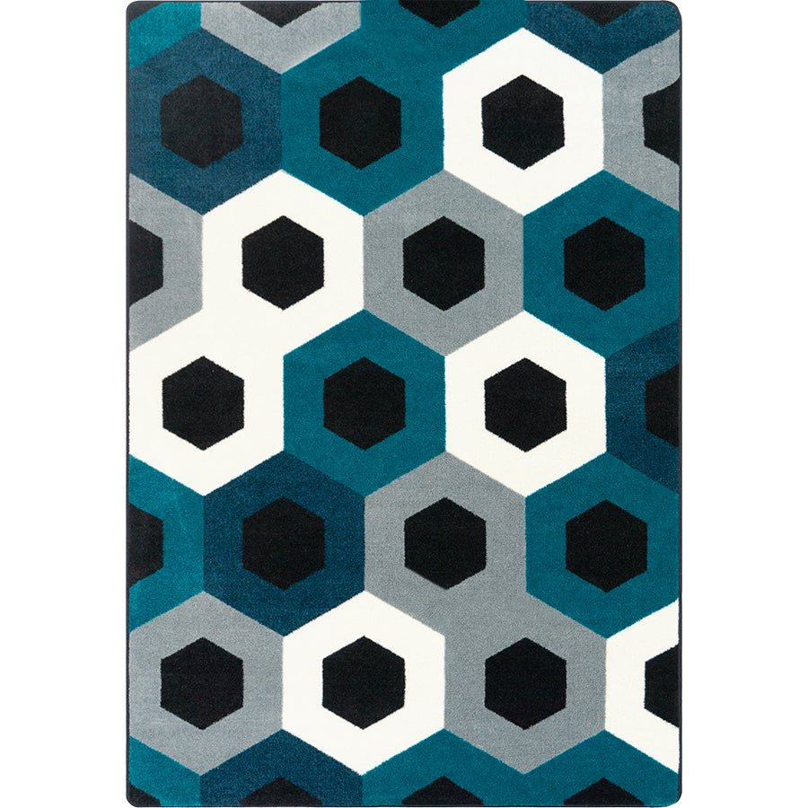 Hexed Kid Essentials Collection Area Rug for Classrooms and Schools Libraries by Joy Carpets - SchoolOutlet