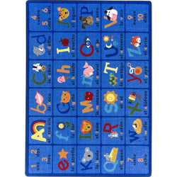La Fonica Kid Essentials Collection Area Rug for Classrooms and Schools Libraries by Joy Carpets