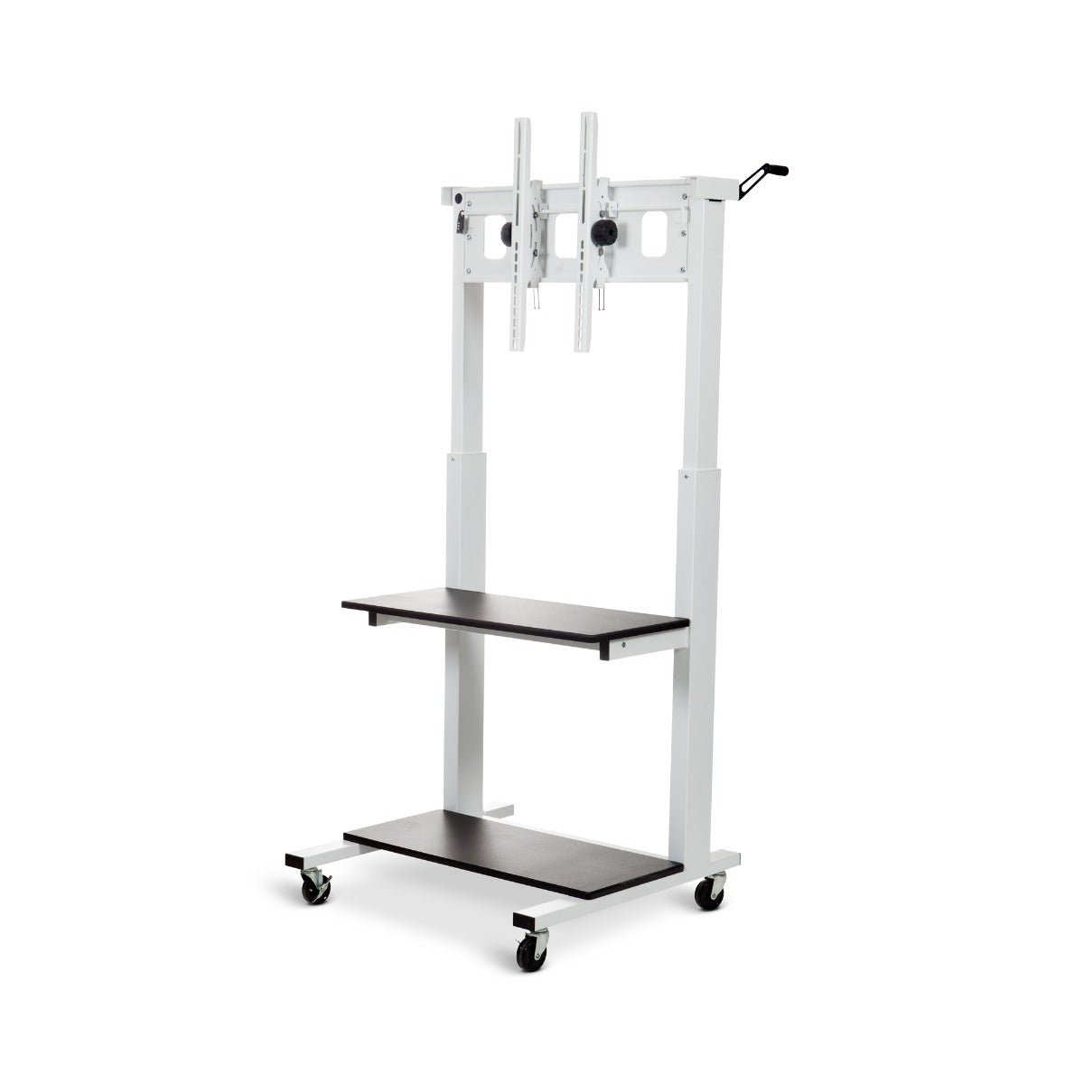 Luxor CLCD Crank Adjustable Flat Panel TV Cart - SchoolOutlet