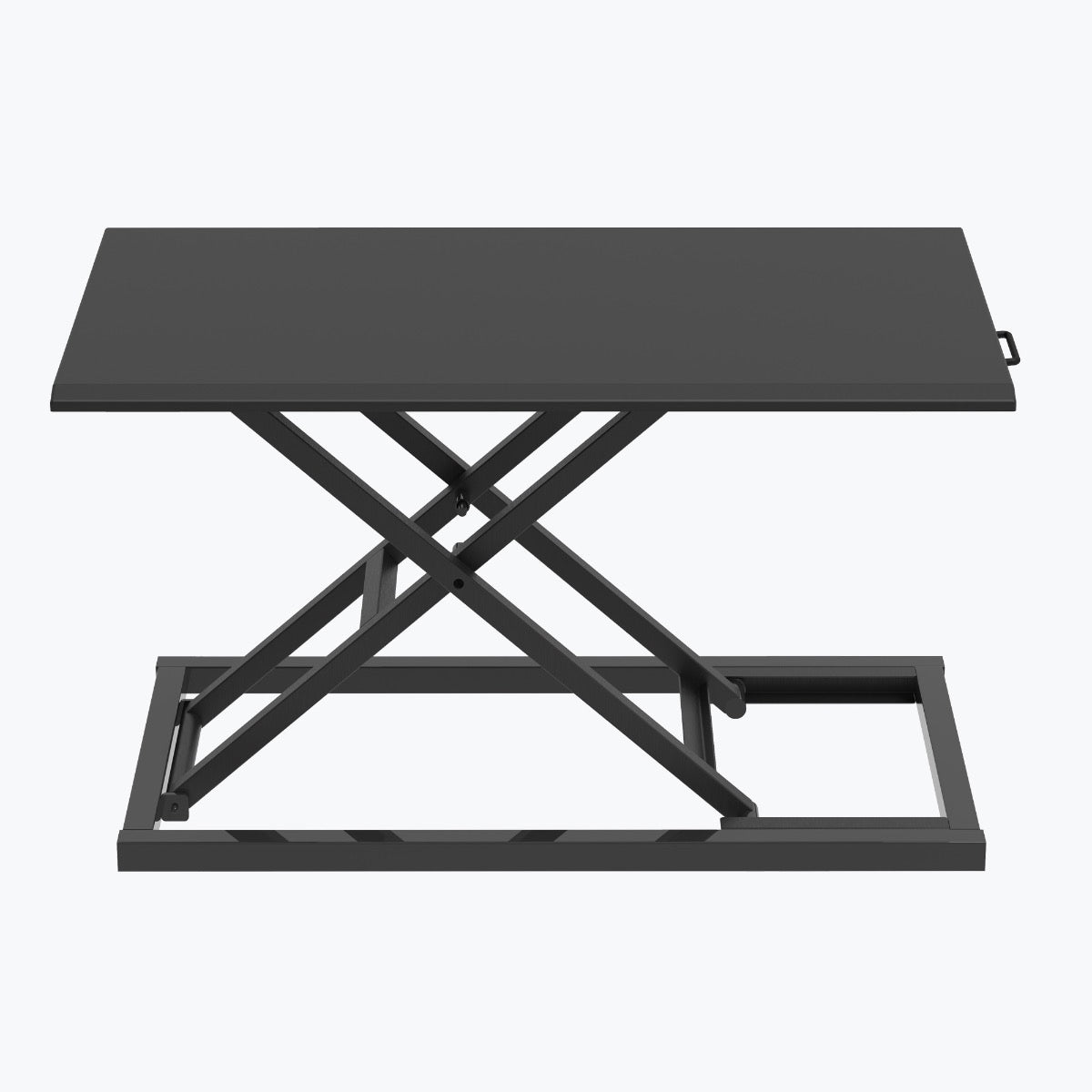 Luxor CVTR32-BK Pneumatic Standing Desk Converter - Black (LUX-CVTR32-BK) - SchoolOutlet