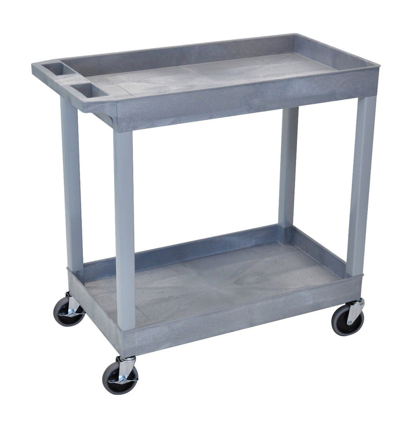 Luxor E Series EC11 - Tub Cart 2 Shelves - 35.25" W x 34.25" H (Luxor LUX-EC11) - SchoolOutlet