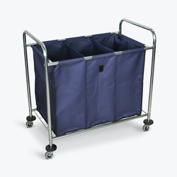Luxor HL15 - Industrial Laundry Cart With Dividers (Luxor LUX-HL15)