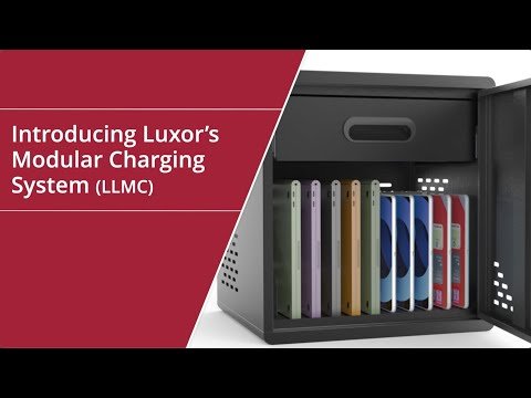 Luxor LLMC20SP 20-Device Modular Charging Cart - Locking Charging Station for iPad, Tablets, Chromebooks and thin Laptops, Assembled - SchoolOutlet