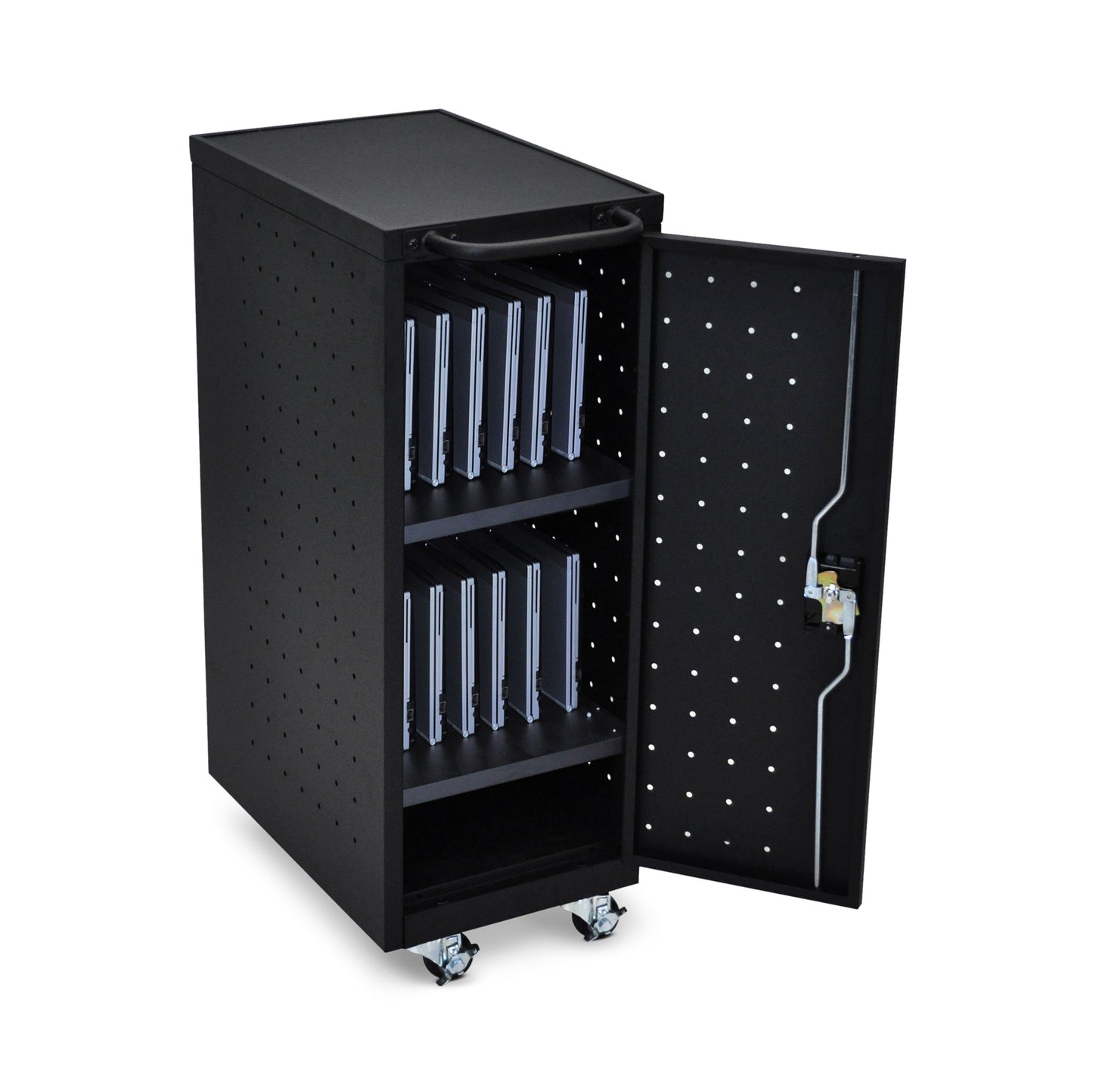 Luxor LLTP12-B 12 Laptop & Chromebook Charging Cart (Luxor LUX-LLTP12-B) - SchoolOutlet