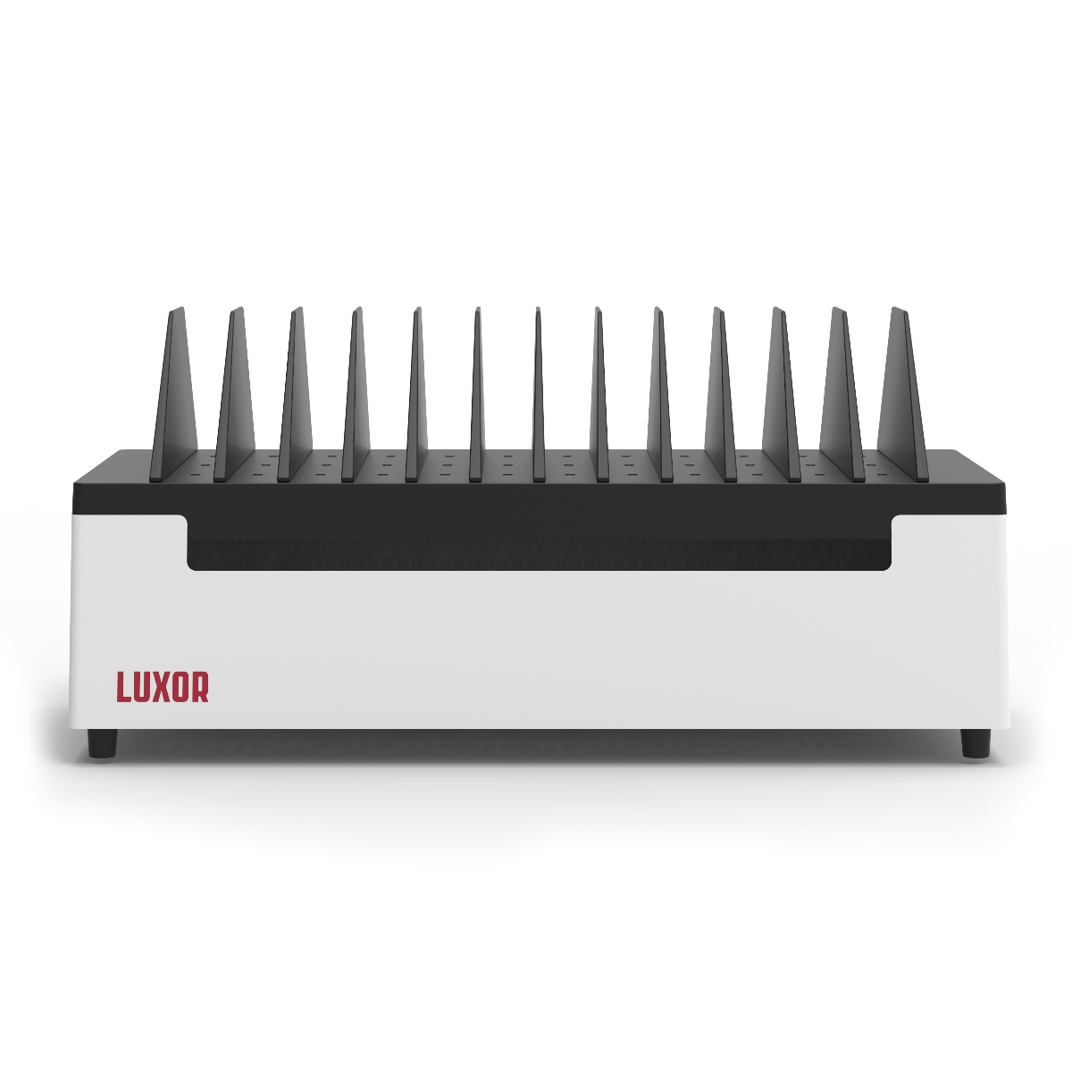 Luxor LOTT12 12-Port Charging Station for Laptops, Tablets, and Mobile Devices - SchoolOutlet