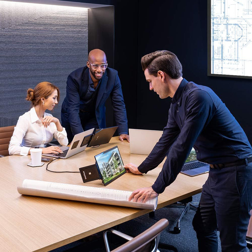 Luxor SideTrak Swivel Pro HD Triple 13.3" Attachable Portable Monitor (Luxor LUX-LTTL132) - SchoolOutlet