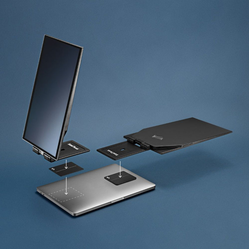 Luxor SideTrak Swivel Pro HD Triple 13.3" Attachable Portable Monitor (Luxor LUX-LTTL132) - SchoolOutlet