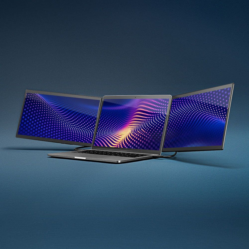 Luxor SideTrak Swivel Pro HD Triple 13.3" Attachable Portable Monitor (Luxor LUX-LTTL132) - SchoolOutlet