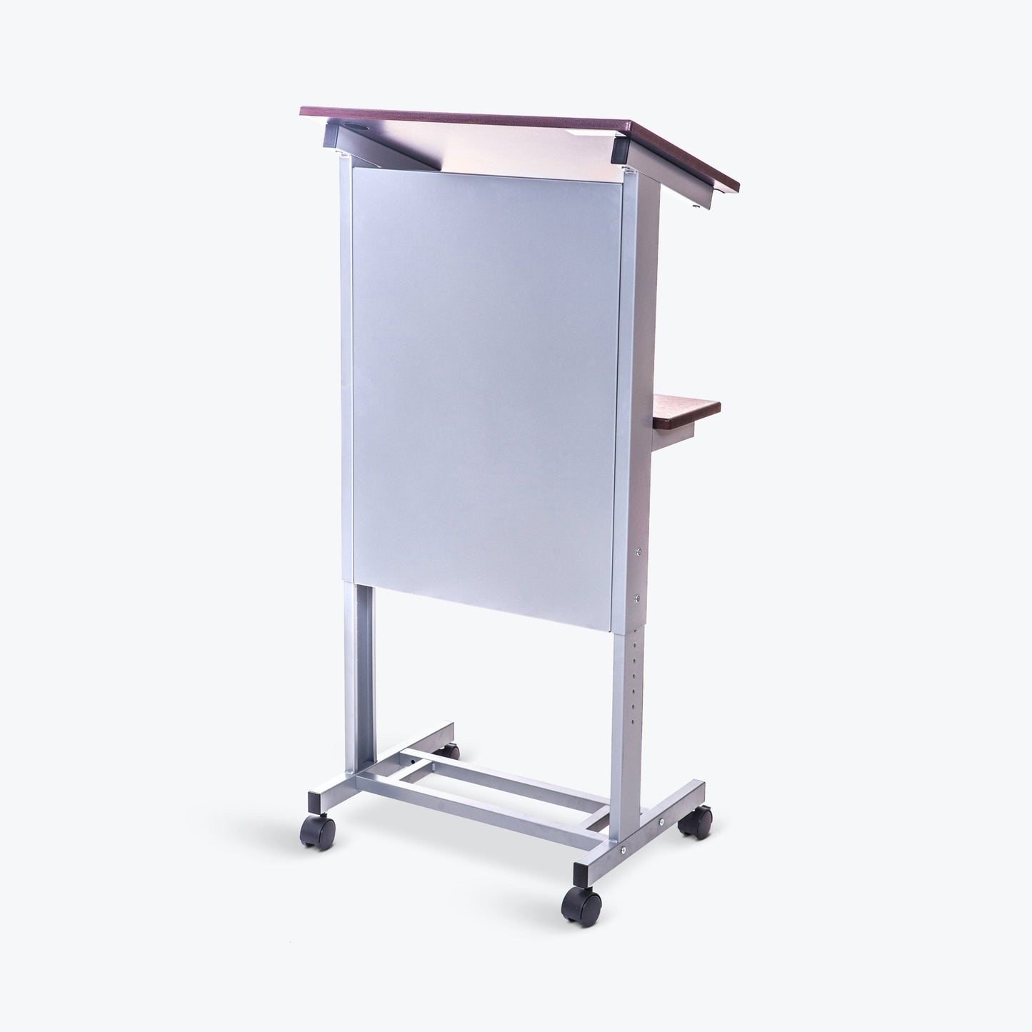 Luxor Adjustable Height Lectern Podium Mobile Presentation Station (LUX-LX-ADJ-DW) - SchoolOutlet