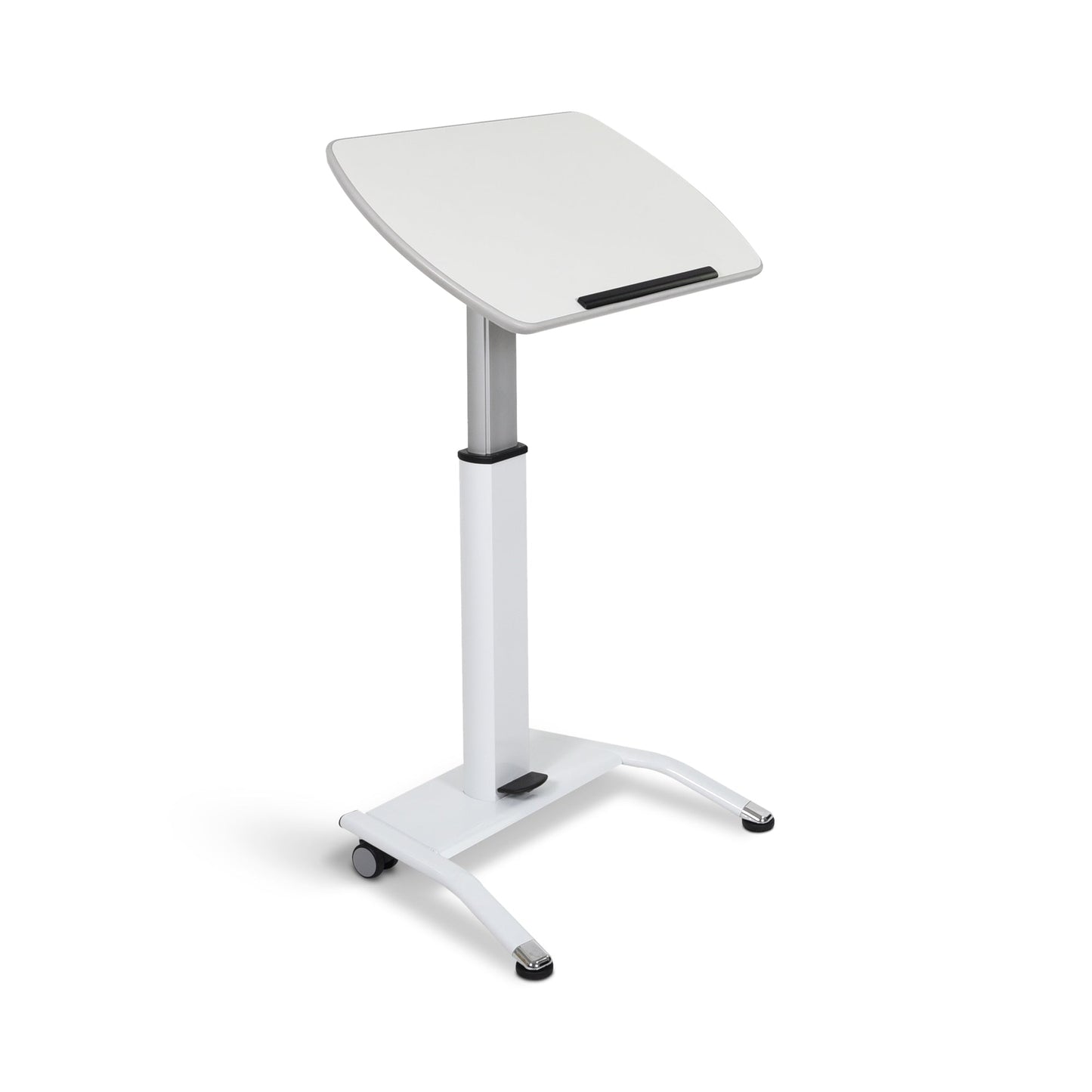 Luxor LX-PNADJ-WH Pneumatic Height Adjustable Lectern (Luxor LX-PNADJ-WH) - SchoolOutlet