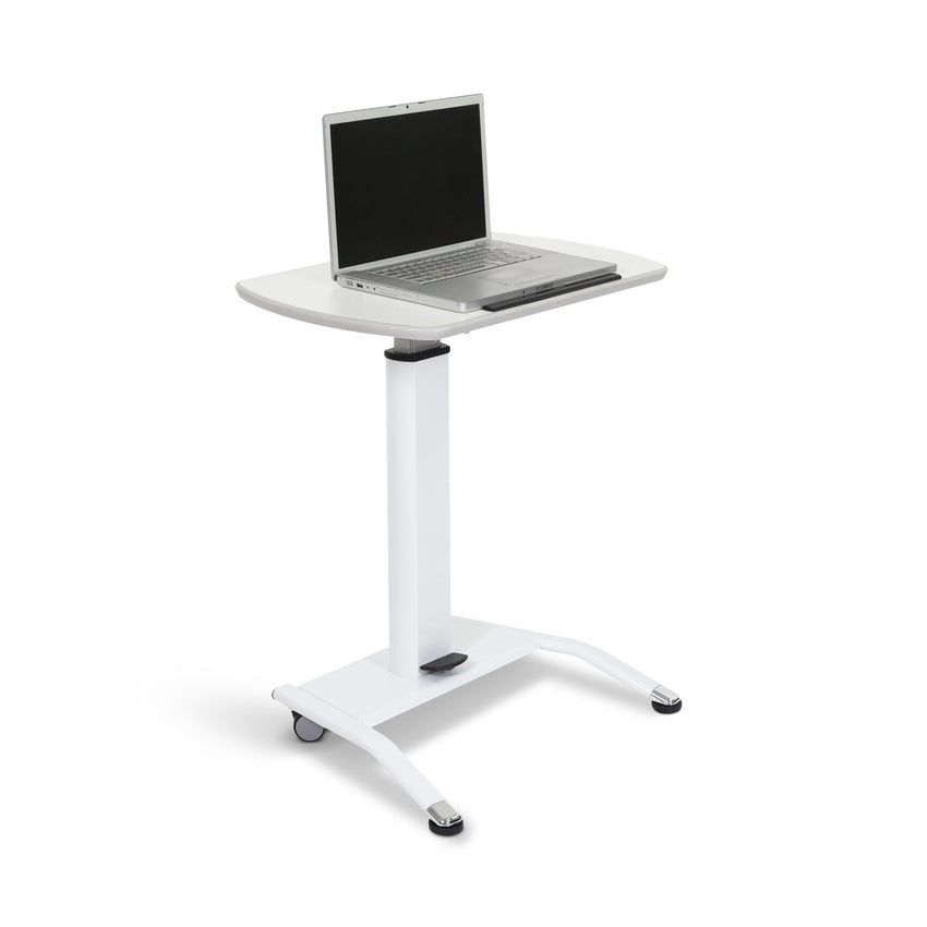 Luxor LX-PNADJ-WH Pneumatic Height Adjustable Lectern (Luxor LX-PNADJ-WH) - SchoolOutlet