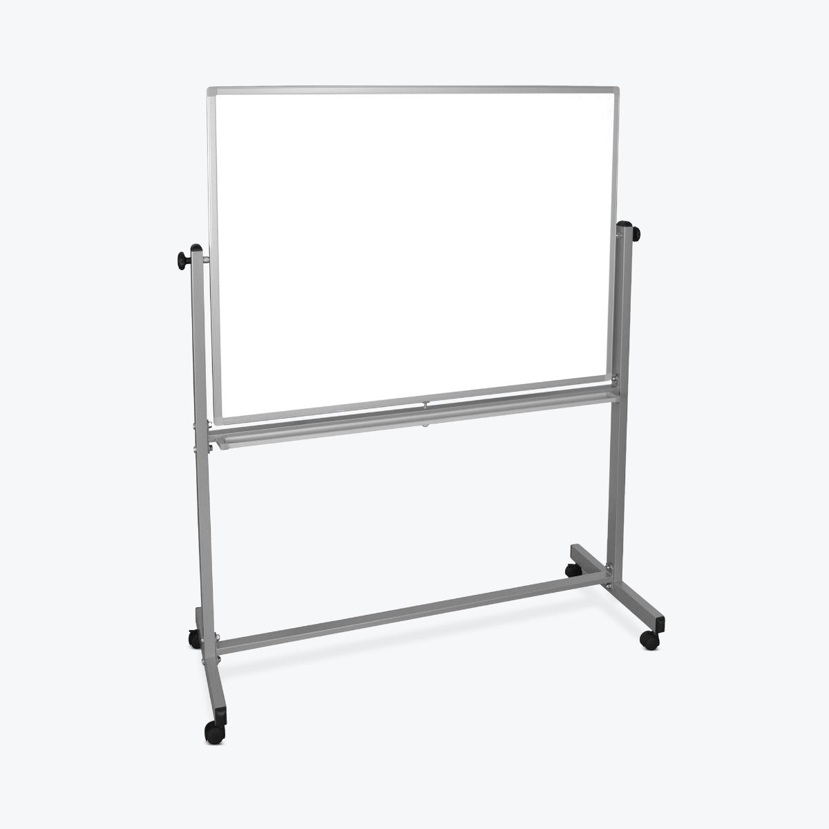 Mobile Whiteboard Magnetic, Reversible Dry Erase Markerboard - 48"W x 36"H - SchoolOutlet