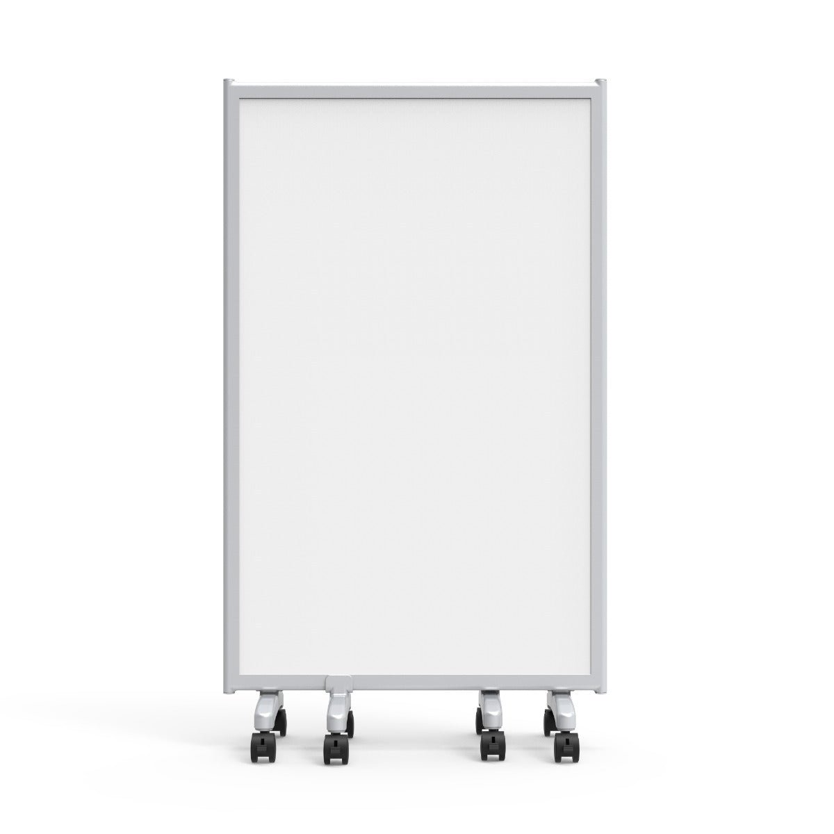 91"W x 52"H Mobile Whiteboard - 3-Panel Folding Room Divider Magnetic dry erase markerboard - Luxor MB9152WW - SchoolOutlet