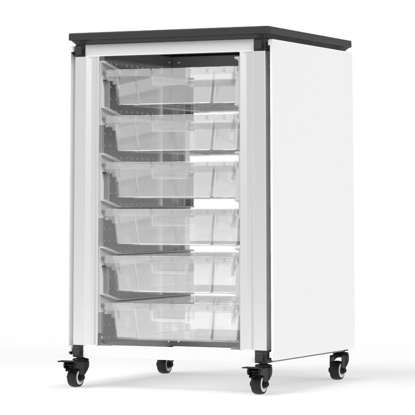 Luxor Modular Classroom Storage Cabinet - Single module with 6 small bins (LUX-MBS-STR-11-6S) - SchoolOutlet