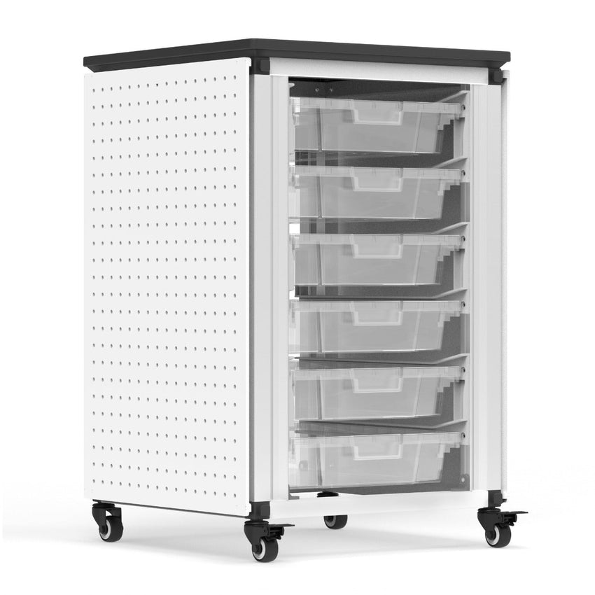 Luxor Modular Classroom Storage Cabinet - Single module with 6 small bins (LUX-MBS-STR-11-6S) - SchoolOutlet