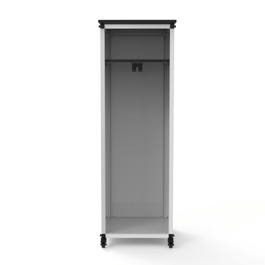 Luxor Modular Teacher Storage Cabinet - Narrow/Tall Module with Casters and Tabletop (LUX-MBSCB05) - SchoolOutlet