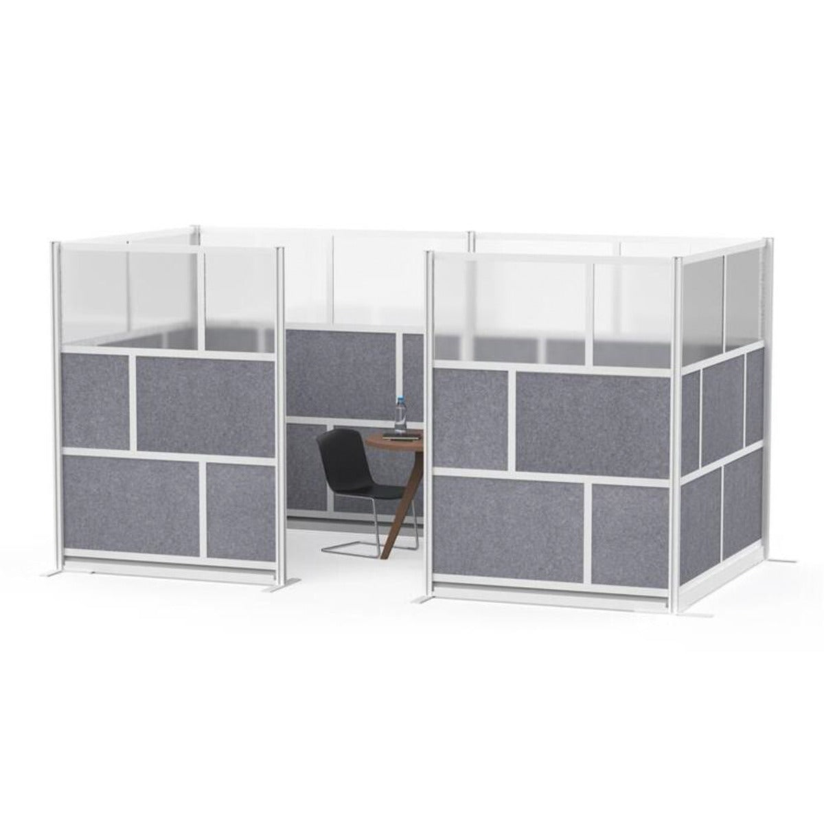 Luxor MW-5370-XFCG - Luxor Modular Room Divider Wall System - 53" x 70" Add-On Wall - SchoolOutlet