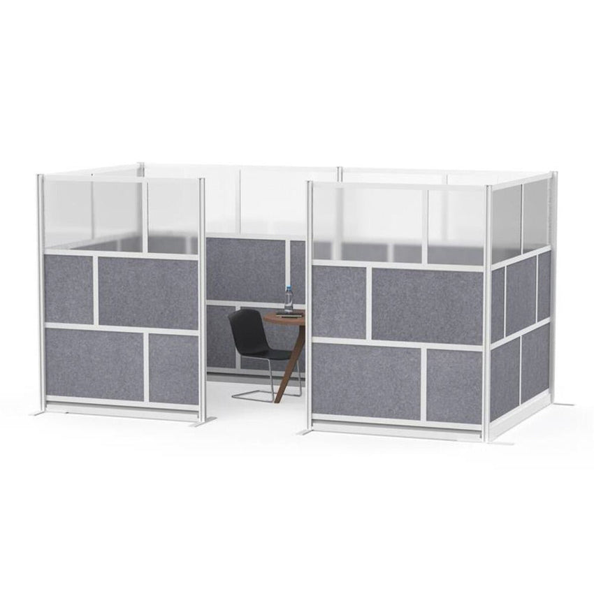 Luxor MW-7048-FCG - Luxor Modular Room Divider Wall System - 70" x 48" Starter Wall - SchoolOutlet