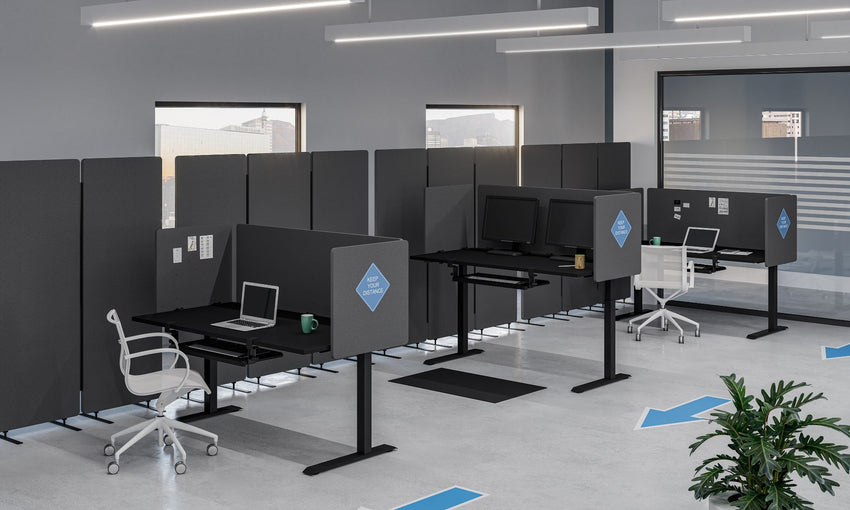 Luxor RCLM2466Z RECLAIM Acoustic Room Dividers - Expansion Panel - 24"W x 64"H(LUX-RCLM2466Z) - SchoolOutlet