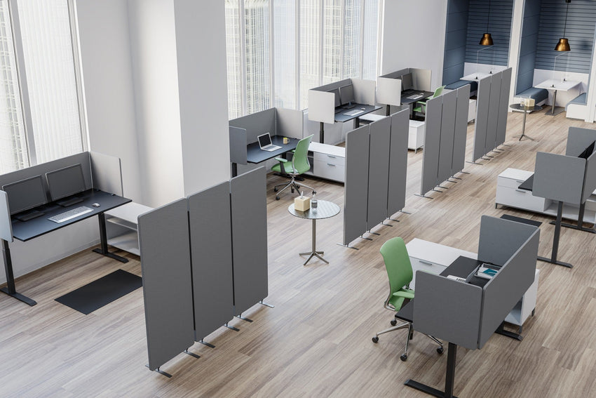 Luxor RCLM7266Z RECLAIM Acoustic Room Dividers - 3 Pack - 72"W x 64"H(LUX-RCLM7266Z) - SchoolOutlet