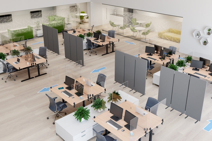 Luxor RCLM7266Z RECLAIM Acoustic Room Dividers - 3 Pack - 72"W x 64"H(LUX-RCLM7266Z) - SchoolOutlet