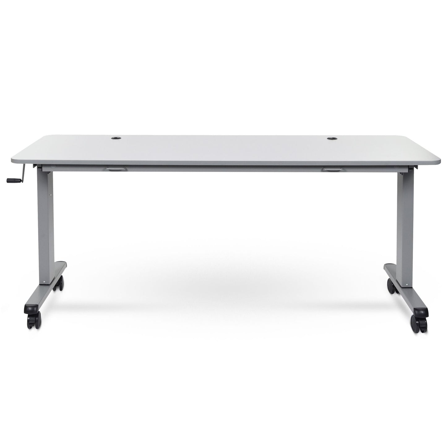 Luxor STAND-NESTC-72 - 72" Adjustable Flip Top Table, Crank Handle(LUX-STAND-NESTC-72) - SchoolOutlet