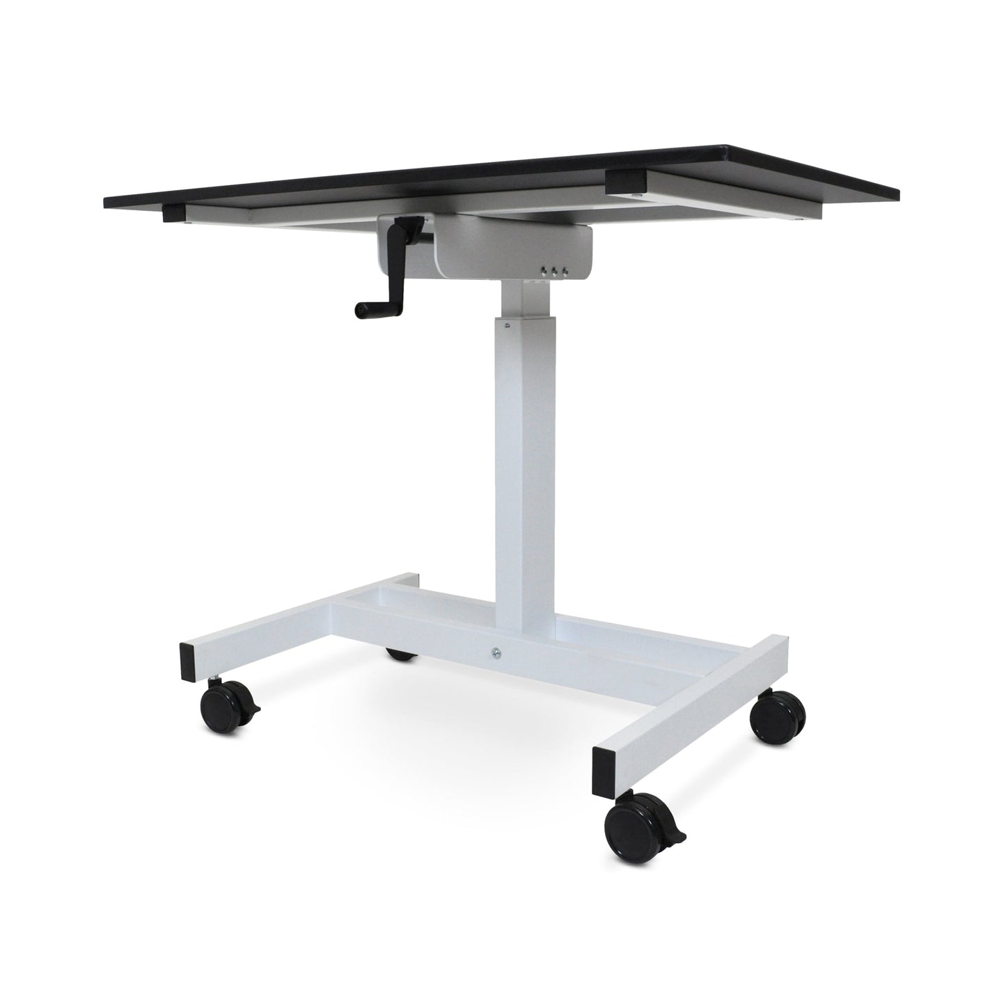 Luxor STANDUP-SC40-WB - 40" Single Column Crank Stand Up Desk(LUX-STANDUP-SC40-WB) - SchoolOutlet