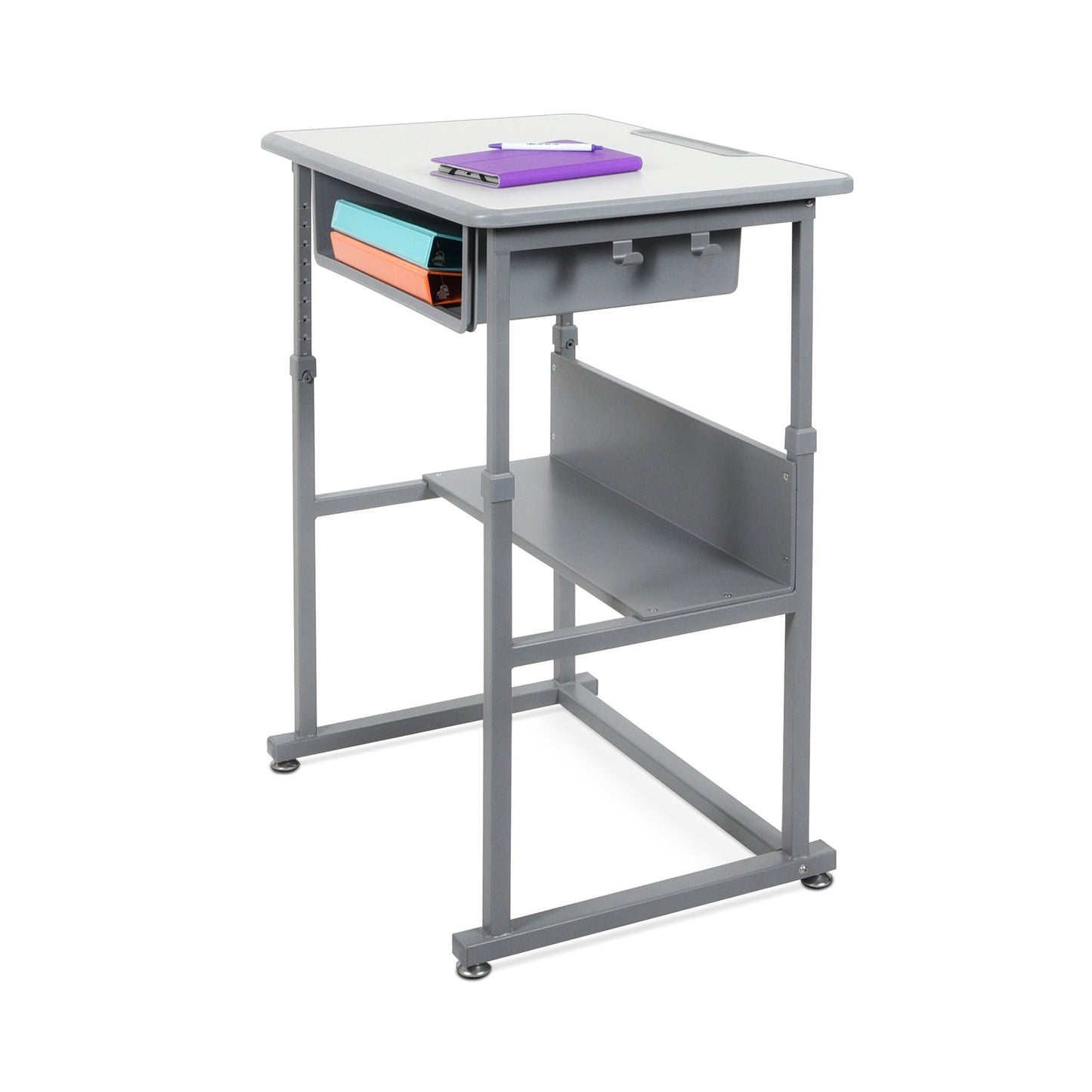 Luxor STUDENT-M - Student Desk - Manual Adjustable Desk (LUX-STUDENT-M) - SchoolOutlet