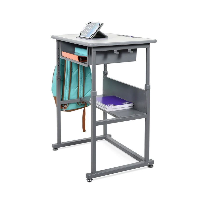 Luxor STUDENT-M - Student Desk - Manual Adjustable Desk (LUX-STUDENT-M) - SchoolOutlet