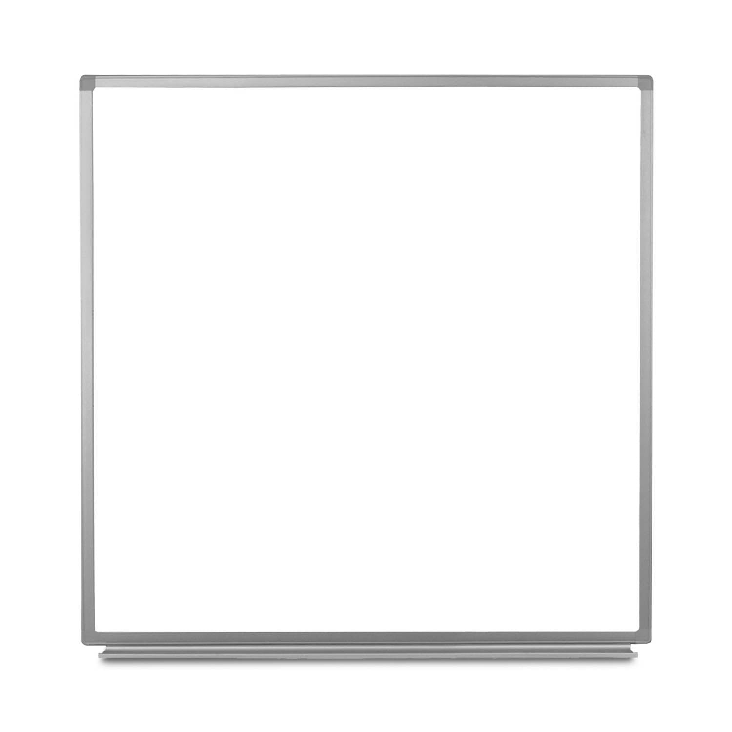 Fuerza Wall-Mounted Magnetic Dry-erase Whiteboard 48"W x 48"H (FZA-436007-LX) - SchoolOutlet