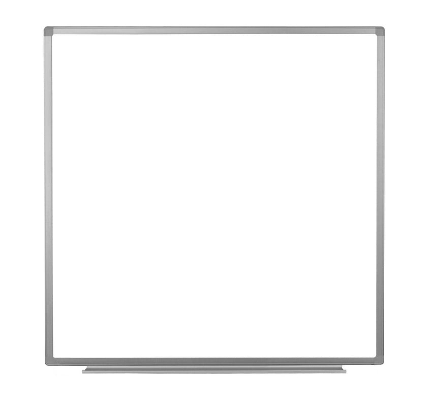 Luxor Wall-Mounted Magnetic Whiteboard 48 x 48 (LUX-WB4848W) - SchoolOutlet