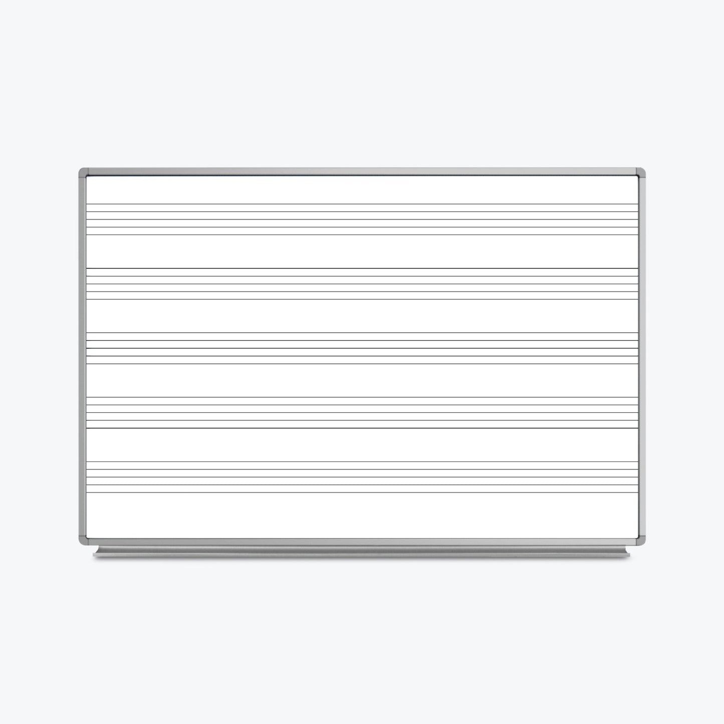 Luxor WB7248M - 72 x 48 Wall-Mount Music Whiteboard (LUX-WB7248M) - SchoolOutlet