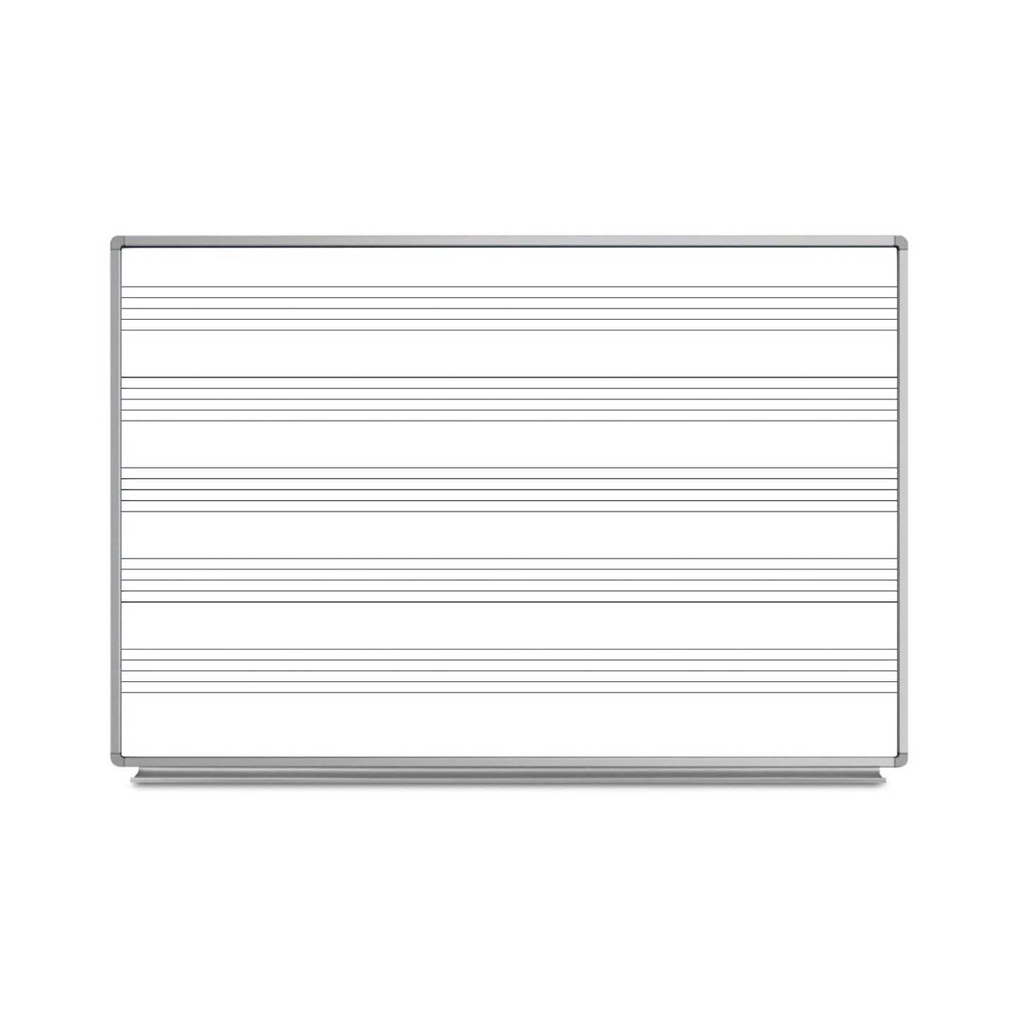 Fuerza Wall-Mounted Music Whiteboard 72"W x 48"H (FZA-435771-LX) - SchoolOutlet