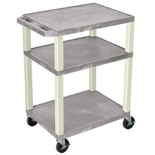 Luxor Tuffy 34" Open Shelf AV Cart with Legs (Luxor LUX-WT34E) - SchoolOutlet