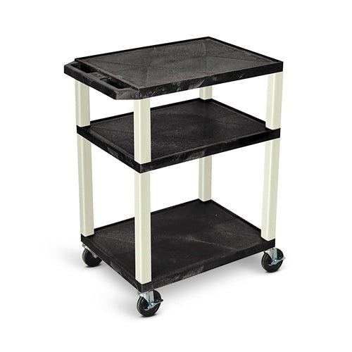 Luxor Tuffy 34" Open Shelf AV Cart with Legs (Luxor LUX-WT34E) - SchoolOutlet