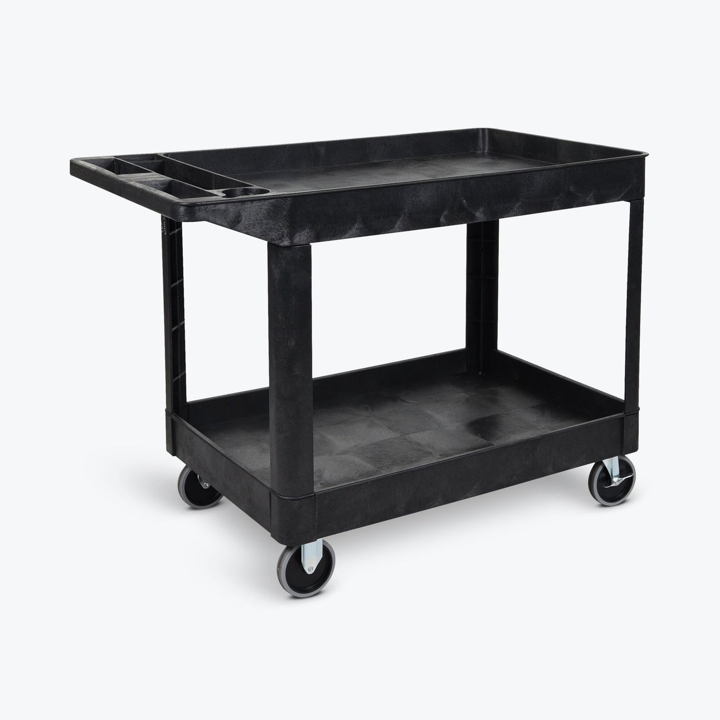 Luxor XLC11-B - Two-Shelf Heavy-Duty Utility Cart (LUX-XLC11-B) - SchoolOutlet