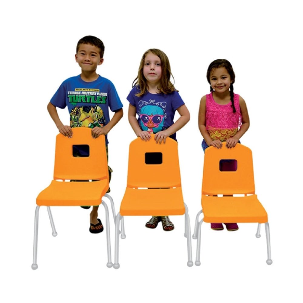 PreSchool Stack Chair-Creative Colors by Mahar for Day Care - 12" Seat Height - MHR-12CHR - SchoolOutlet