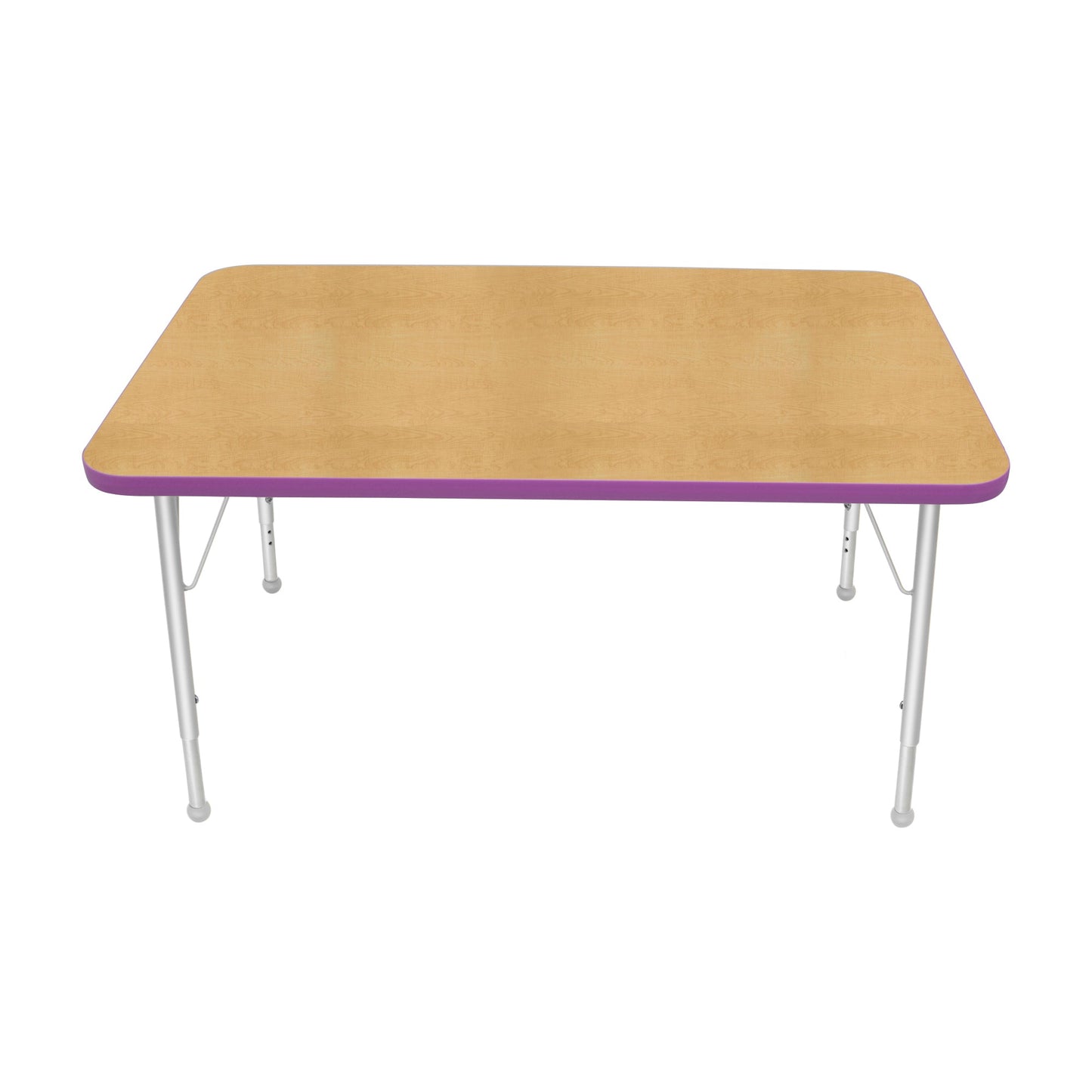 Mahar Creative Colors Small Rectangle Creative Colors Activity Table with Heavy Duty Laminate Top (30"W x 48"L x 22-30"H) - SchoolOutlet